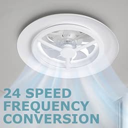 Slimme LED Plafondlamp met Ventilator - Dimbaar, Moderne Verlichting, Instelbare Windsnelheden — thumbnail 2