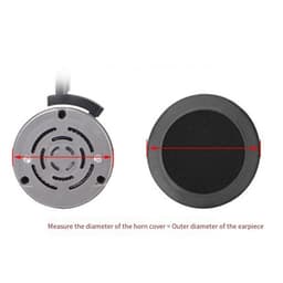 Universele ronde stereokoptelefoonhoes, schuimhoes, oorkappen, vervangingsaccessoires voor hoofdtelefoons-zwart 105mm — thumbnail 5
