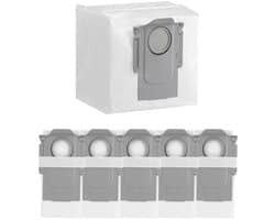 Stofzuigerzakken - geschikt voor Roborock Q5 / Q7 / Q7 Max+ / S7 MaxV Ultra / S7 Pro Ultra / Q8+ max en pro / S8 / S8 Pro Ultra - stofzakken zakken zuigstation - 6 stuks - Wit