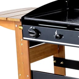 Gas bakplaat ASCAIN 2 pits 6kW - Hout — thumbnail 1