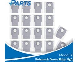 Roborock Qrevo Edge S5A Stofzakken (18 Stuks, Plus.Parts® alternatief voor 8.02.0239)