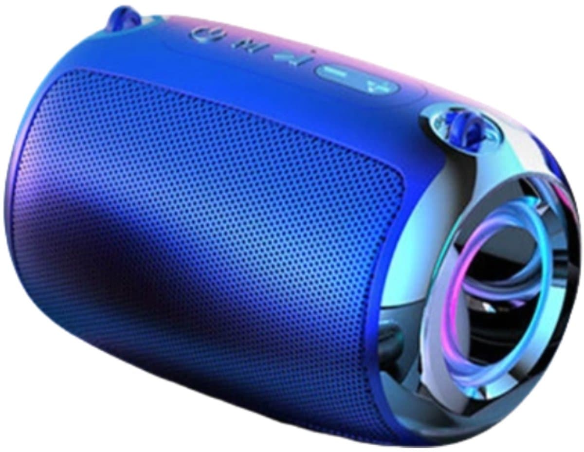 Crrynuo - Bluetooth Speaker - Smart AI Speaker - Draadloze Speaker - 11*8cm - 1 Stuk - Diepe Bas - Inggebouwde Batterij - Blauw — afbeelding 1