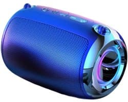 Crrynuo - Bluetooth Speaker - Smart AI Speaker - Draadloze Speaker - 11*8cm - 1 Stuk - Diepe Bas - Inggebouwde Batterij - Blauw