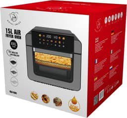 Royal Swiss® Airfryer Oven 15L XXL – Heteluchtfriteuse – 1800W – 9 Programma’s – PFAS Vrij – Inclusief Accessoires — thumbnail 4
