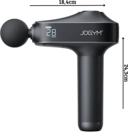 JOGYM® - Massage Gun – Massage Apparaat – Massage Pistool - 6 Opzetstukken - Professioneel Massage Gun - Handmassage Apparaat - 30 Standen – LCD – Extra Stil En Krachtig – Rug - Schouders - Nek - Knie - sport spullen — thumbnail 5