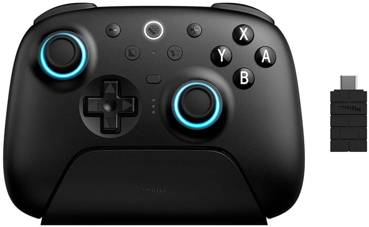 8BitDo Ultimate 2 Bluetooth - Switch 1 & 2 / PC Windows - Black Edition — afbeelding 1