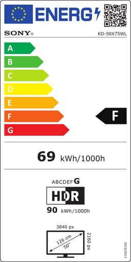 Sony KD-50X75WLP Smart TV Bravia LED 4K 2023 — thumbnail 2