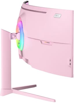 Arozzi Nova 49" Gaming Monitor - Curved - DQHD VA - 165Hz - USB-C - Roze — thumbnail 4
