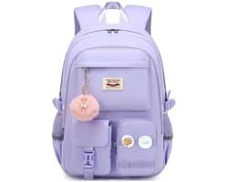 Rugtas - Schooltas - Rugzak - Rugzak Meisje - Rugzak School - Boekentas - Laptop Rugtas - 30 Liter - PaarsA