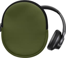kwmobile hoes geschikt voor Anker Soundcore Q20i - 20 x 16 cm - Beschermhoes voor headset in olijfgroen - Van neopreen — thumbnail 2