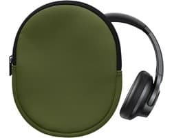 kwmobile hoes geschikt voor Anker Soundcore Q20i - 20 x 16 cm - Beschermhoes voor headset in olijfgroen - Van neopreen