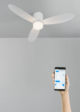 CREATE - 40W stille plafondventilator Ø132 cm - Wit - Met licht - WIFI + Afstandsbediening - WIND LITE — thumbnail 5