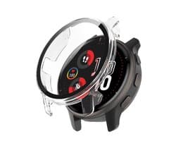 Stravo Screen protector case voor Garmin Venu 2S - Full Cover Hard Case / Beschermend Hoesje - Transparent - Garmin screenprotectors