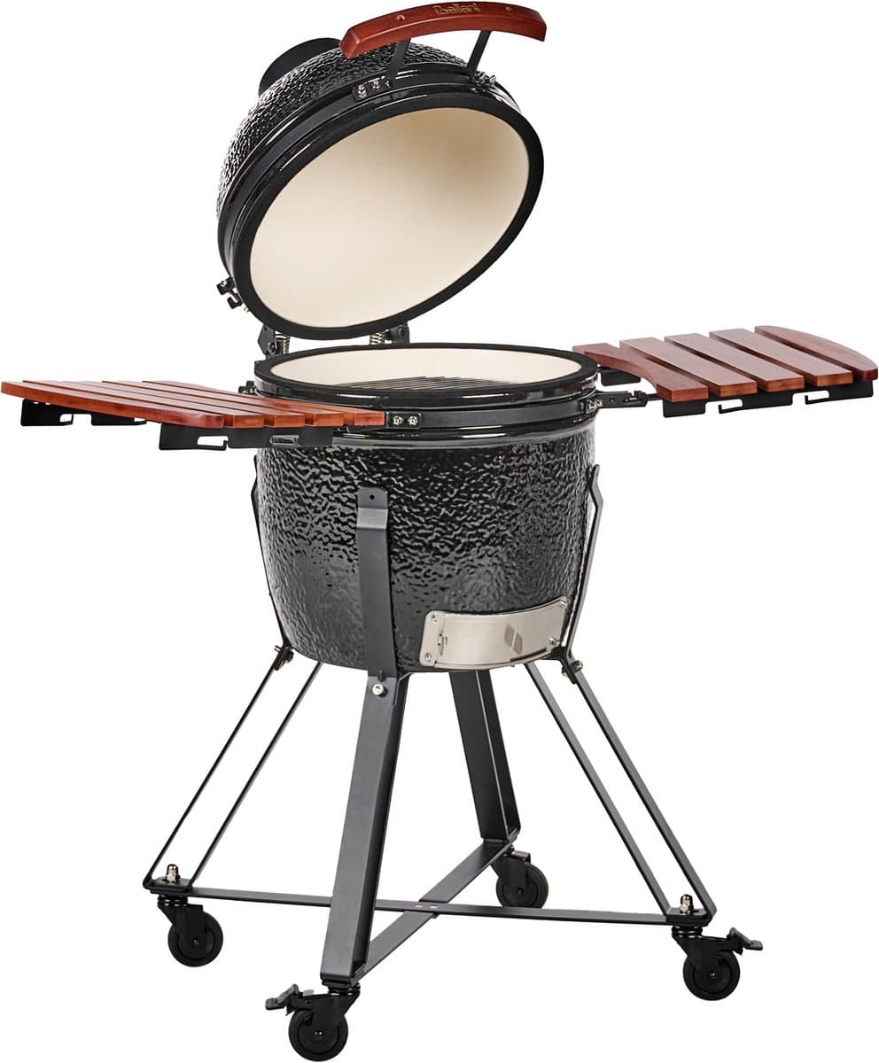 BELIANI KAMADO - Houtskoolgrill - Zwart - Keramiek — afbeelding 1