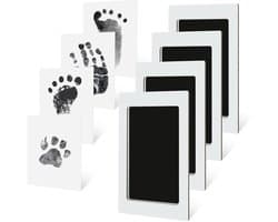 4-pack inktloze baby hand- en voetafdrukset, Clean Touch inktkussenset voor pasgeborenen en huisdieren, hondenpoot- en neusafdrukset