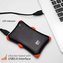 Draagbare Externe Harde Schijf 1TB - Shockproof USB 3.0 voor PC, Mac, Xbox en PS4 - Zwart — thumbnail 5