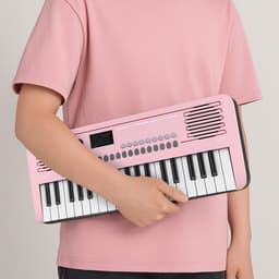 Áengus Keyboard Piano Keyboard Kind met 37 toetsen - Aanslaggevoelige Toetsen - USB-C MIDI - Roze - inclusief Stereo Koptelefoon — thumbnail 3