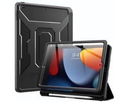 Beschermhoes voor iPad 7e generatie 10,2 inch - Stootvast met Ingebouwde Schermbeschermer