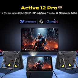 Blackview Active 12 Pro 5G Outdoor Tablet - 11 inch - 48 GB + 1 TB 30000 mAh 120 W snel opladen IP68 waterdicht 108 MP + 50 MP dual sim - zwart — thumbnail 9
