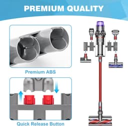 YONO Wandhouder XL geschikt voor Dyson V15 V11 V10 V8 - Ophangsysteem - Muurbeugel - Onderdelen Steelstofzuiger - Accessoires — thumbnail 3