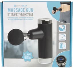 Mini massage gun Silver Gear (Zwart) — thumbnail 3