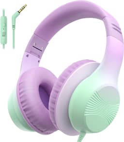 Koptelefoon kinderen met draad - Kinderkoptelefoon - Bedrade hoofdtelefoon - Veilig volume - School - Tablet - Laptop - Reizen - Muziek luisteren — thumbnail 1