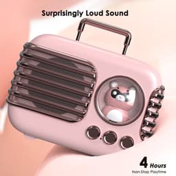 JeiibrZui Mini Bluetooth Speaker - Draadloze Bluetooth-speaker - 5 uur speelduur 400 mAh batterij - 1 stuks - Roze — thumbnail 5