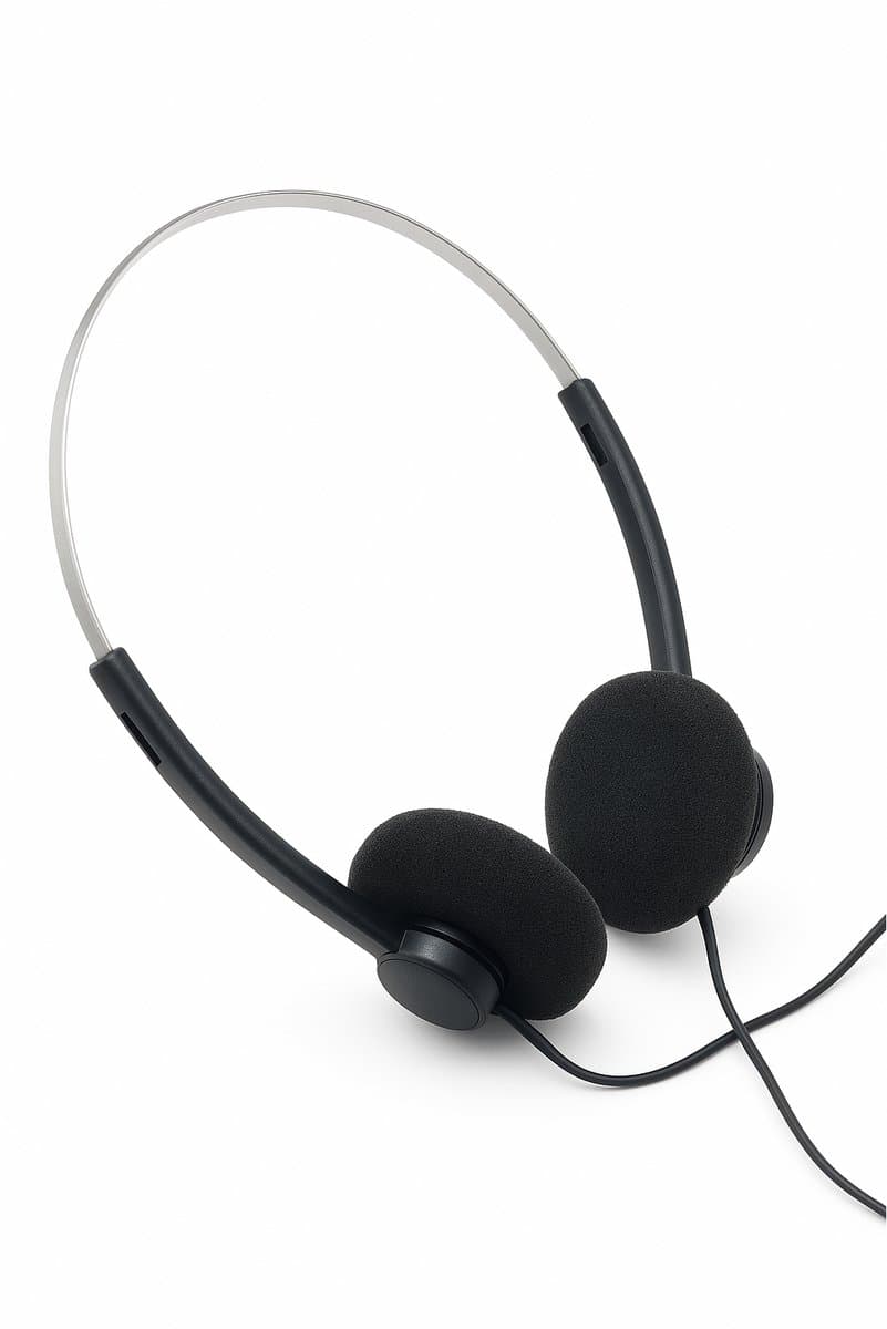 Hama - Hoofdtelefoon LS 201 - 1.2 m Kabel - Comfortabel Luisterplezier — afbeelding 1