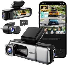 Botslab G980H 3CH 4K Wifi GPS 128gb dashcam - 3-kanaals dashcam - 4K resolutie - Parkeermodus - App en GPS verbinding - Inclusief 128gb Micro SD kaart — thumbnail 1