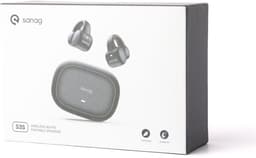 Sanag S3S – Open-Ear Bone Conduction Koptelefoon – Bluetooth 5.3 –Ai headset Sport Oorclip – 56u Lange Batterijduur – Waterdicht – Wit — thumbnail 3
