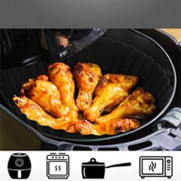 Siliconen Inzetstuk Airfryer - Ronde Bakvorm voor Airfryer 20.5cm — thumbnail 4