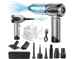 Draadloze Handstofzuiger 22000Pa - Krachtige Accu Stofzuiger voor Auto, Huis en Huisdierenhaar