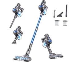 mavoa® Steelstofzuiger draadloos - Steelstofzuifer zonder zak met accu - Steelstofzuigers met kruimeldief