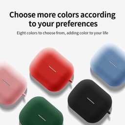 Telestore - hoesje geschikt voor Samsung Galaxy Buds3 FE / Buds 3 / 3 Pro soft case cover - donker blauw - TPU hoesje Beschermhoes - Samsung Galaxy Buds3 FE / Buds 3 / 3 Pro Cover - Buds3 hoesje - gel hoesje met sleutelhanger — thumbnail 2