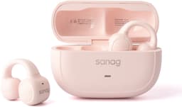 Sanag S3S – Open-Ear Bone Conduction Koptelefoon – Bluetooth 5.3 –Ai headset Sport Oorclip – 56u Lange Batterijduur – Waterdicht – Roze — thumbnail 4