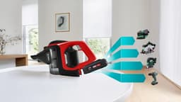 Bosch - Unlimited 8 - ProAnimal - BCS8214ANM - Steelstofzuiger - Zwart/Rood — thumbnail 4