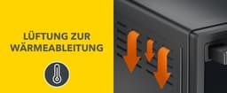 Heinrich´s HMO 8401 Mini-oven met hete lucht - 30L - kleine oven met draaispit, airfryer-inzetstuk – binnenverlichting - 1600W — thumbnail 13