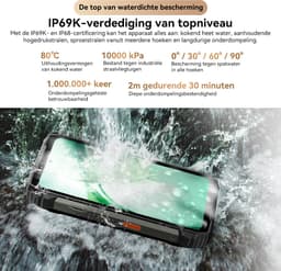 Blackview XPLORE 2 - Robuuste Smartphone - 5G - 48GB RAM - 1TB ROM - 20000mAh - 120W snel opladen - 6.73 inch QHD+ AMOLED-scherm - Nachtzicht - Android 15 - Robuuste Telefoon - NFC - GPS - Zwart — thumbnail 3