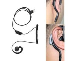 JeiibrZui Walkie-Talkie Headset - Oortje Voor Portofoons - Compatibel Met Motorola A8 XIR P3688 C1200 GP3188 - Ergonomisch & Verliesvrij Geluid - 1 Stuk - Zwart