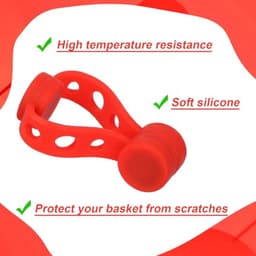 2 Sets Airfryer Silicone Magnetic Buckles, Red Magnets to Hold Paper Trays in Place Airfryer Accessories for Heat Resistance and Preventing Paper Burning — thumbnail 9