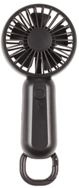 Mini USB-ventilator met karabijnhaak - oplaadbaar en draagbaar met 3 snelheden voor binnen en buiten — thumbnail 1