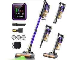 Fubzz Steelstofzuiger - Draadloos - 55 kPa Zuigkracht - 60 Min Batterijduur - 550 W Motor - HEPA Filter - LED Display - Voor Huisdieren & Tapijt