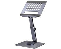 360° draaibare Aluminium tabletstandaard - Verstelbare opvouwbare bureauhouder voor tablets en E-readers