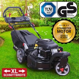 BRAST Benzine Rasenmäher Trike met Aandrijving | 5,2 kW (7 PK) | 53 cm Maaibreedte | TÜV Gecertificeerd | 4-takt OHV Motor | Verstelbare Maaihoogte 30-80 mm | 60L Grasopvangbak | Robuuste Stalen Behuizing | Meerdere Modellen Indsutrialhome — thumbnail 3