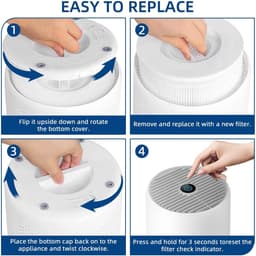 2-pack vervangingsfilter compatibel met Philips 800-serie luchtreiniger AC0820 AC0830 AC0850 FY0293 30 FY0194 30 — thumbnail 6