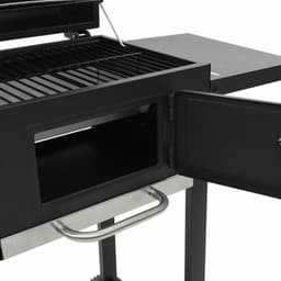 vidaXL Pizzaoven en barbecue 3-in-1 zwart — thumbnail 4