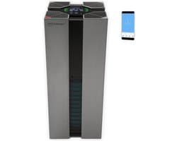 AirExchange® 750-T Antraciet Luchtreiniger | HEPA H14 filter, Carbon, ionisator, UV-C lamp | Beschermt met >99.995% tegen virussen, bacteriën, aerosolen, schimmels, pollen, fijnstof en geuren | Effectieve reiniging tot 750m³/uur | Geschikt tot 120m².