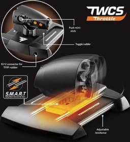 Thrustmaster T16000M FCS Flight Pack - Flight Control Systeem - Joystick, Throttle en Rudder Pedals - voor PC — thumbnail 4