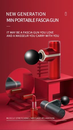 Cenocco Portable Mini Massage Gun Wit — thumbnail 2