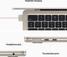 Apple MacBook Air (2022) MLY13N/A - CTO - 13.6 inch - Apple M2 - 256 GB - Sterrenlicht — thumbnail 4